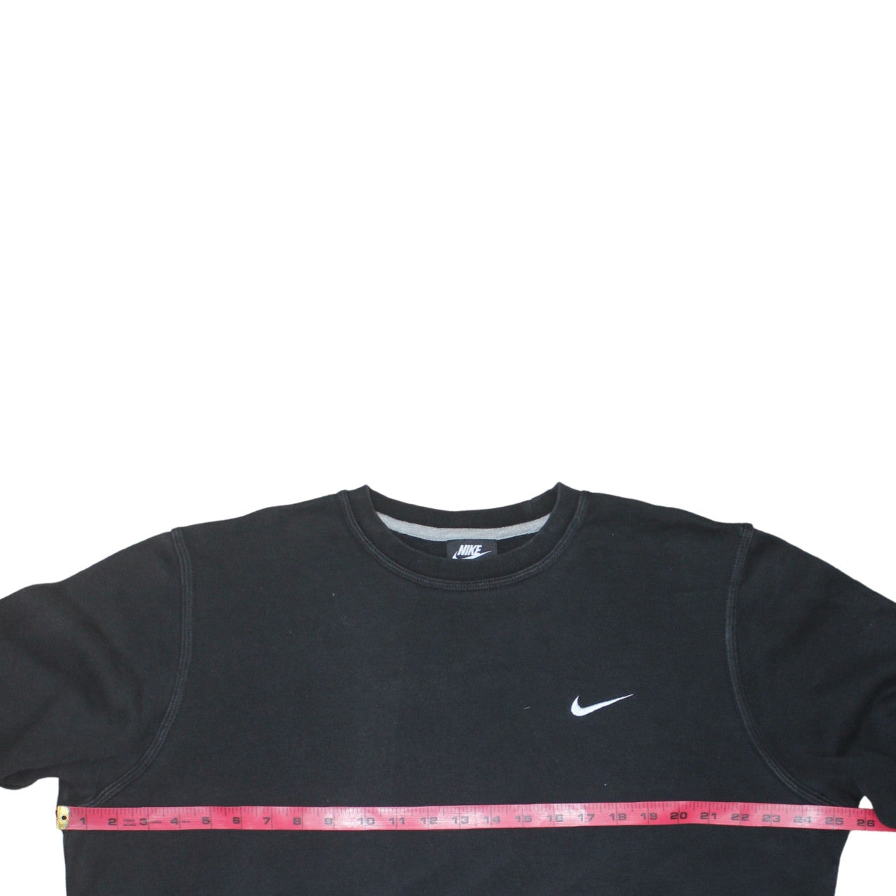 Nike Men's Black XL Pullover Crew Neck Sweatshirt Logo Cotton Blend