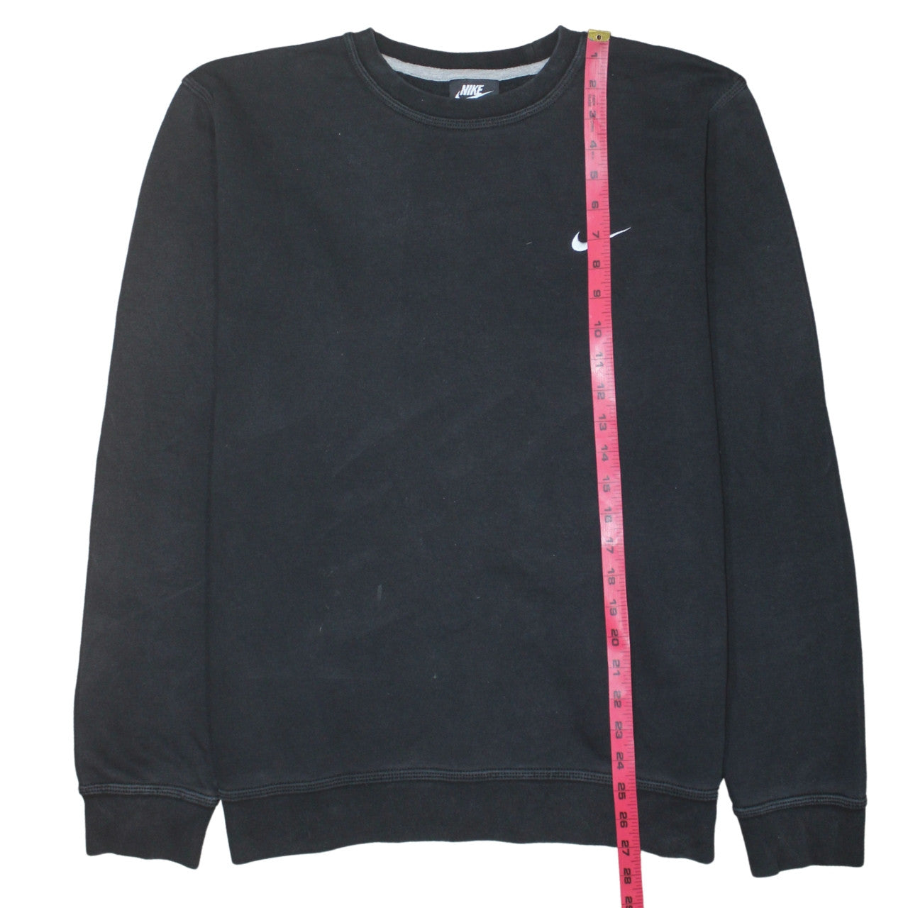 Nike Men's Black XL Pullover Crew Neck Sweatshirt Logo Cotton Blend