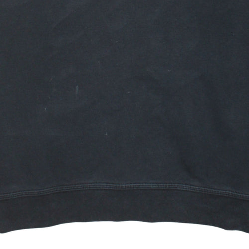 Nike Men's Black XL Pullover Crew Neck Sweatshirt Logo Cotton Blend