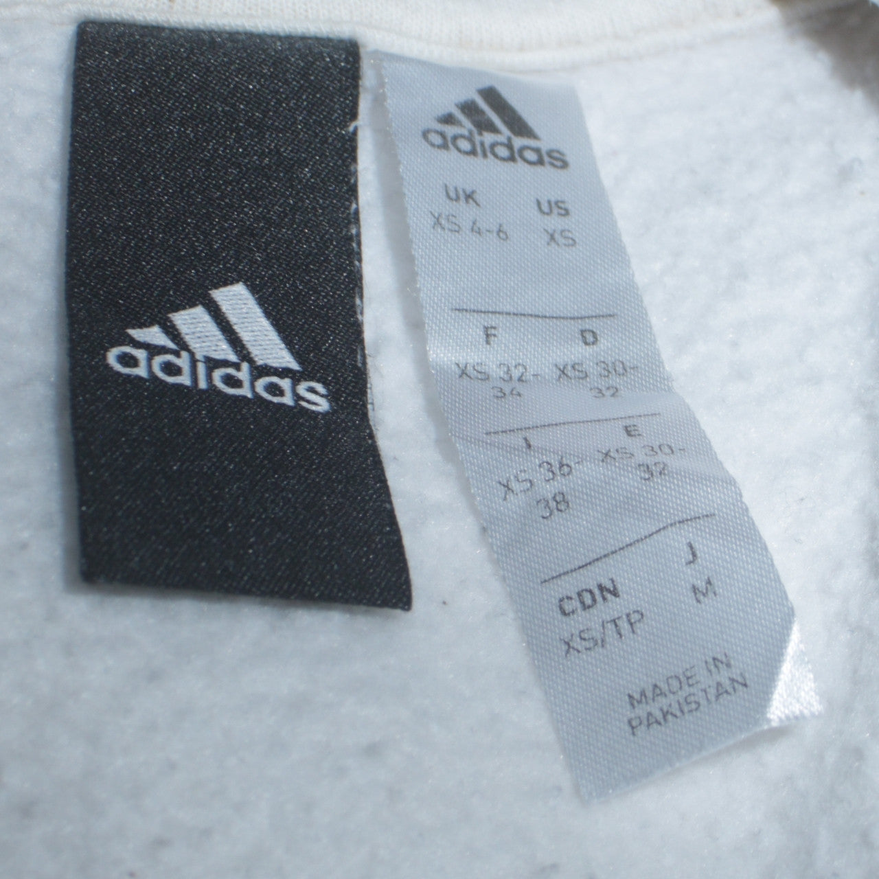 Adidas Women Beige Crew Neck Pullover Sweatshirt XS