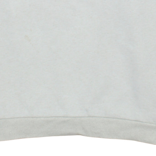 Adidas Women Beige Crew Neck Pullover Sweatshirt XS