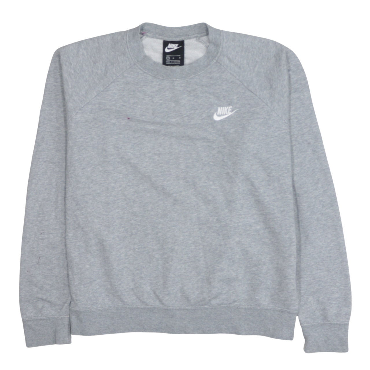 Nike Women Grey Crew Neck Pullover Sweatshirt M