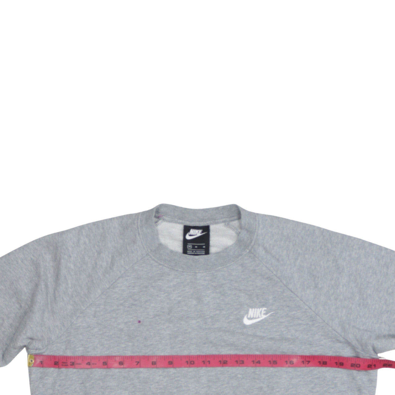 Nike Women Grey Crew Neck Pullover Sweatshirt M