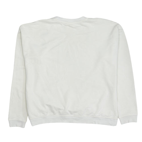 Disney C&A Women White XS Pullover Sweatshirt Mickey Mouse Print