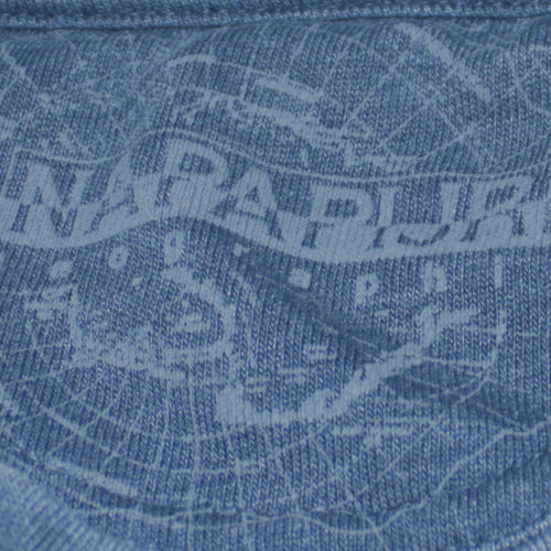 Napapijri Men Blue Medium Pullover Crew Neck Graphic Sweatshirt