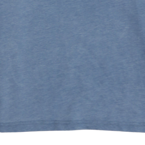 Napapijri Men Blue Medium Pullover Crew Neck Graphic Sweatshirt