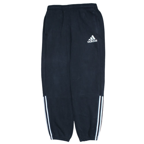 Adidas Men's Black Fleece Sweatpants L Regular Fit Casual Trousers