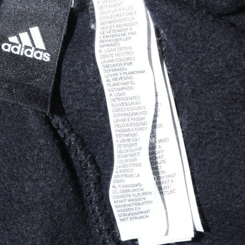 Adidas Men's Black Fleece Sweatpants L Regular Fit Casual Trousers