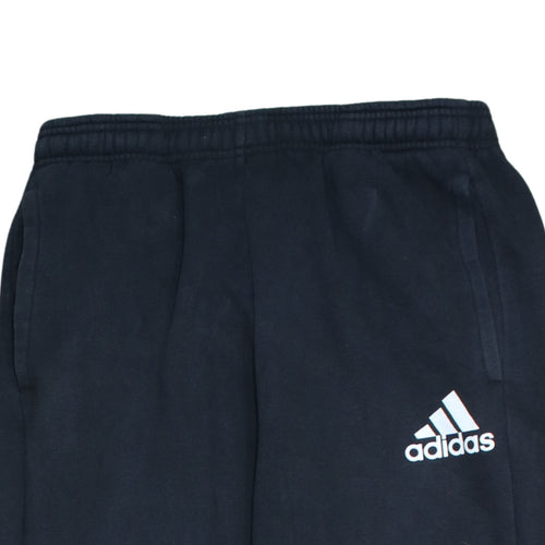 Adidas Men's Black Fleece Sweatpants L Regular Fit Casual Trousers