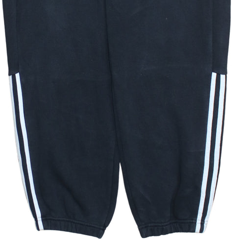 Adidas Men's Black Fleece Sweatpants L Regular Fit Casual Trousers