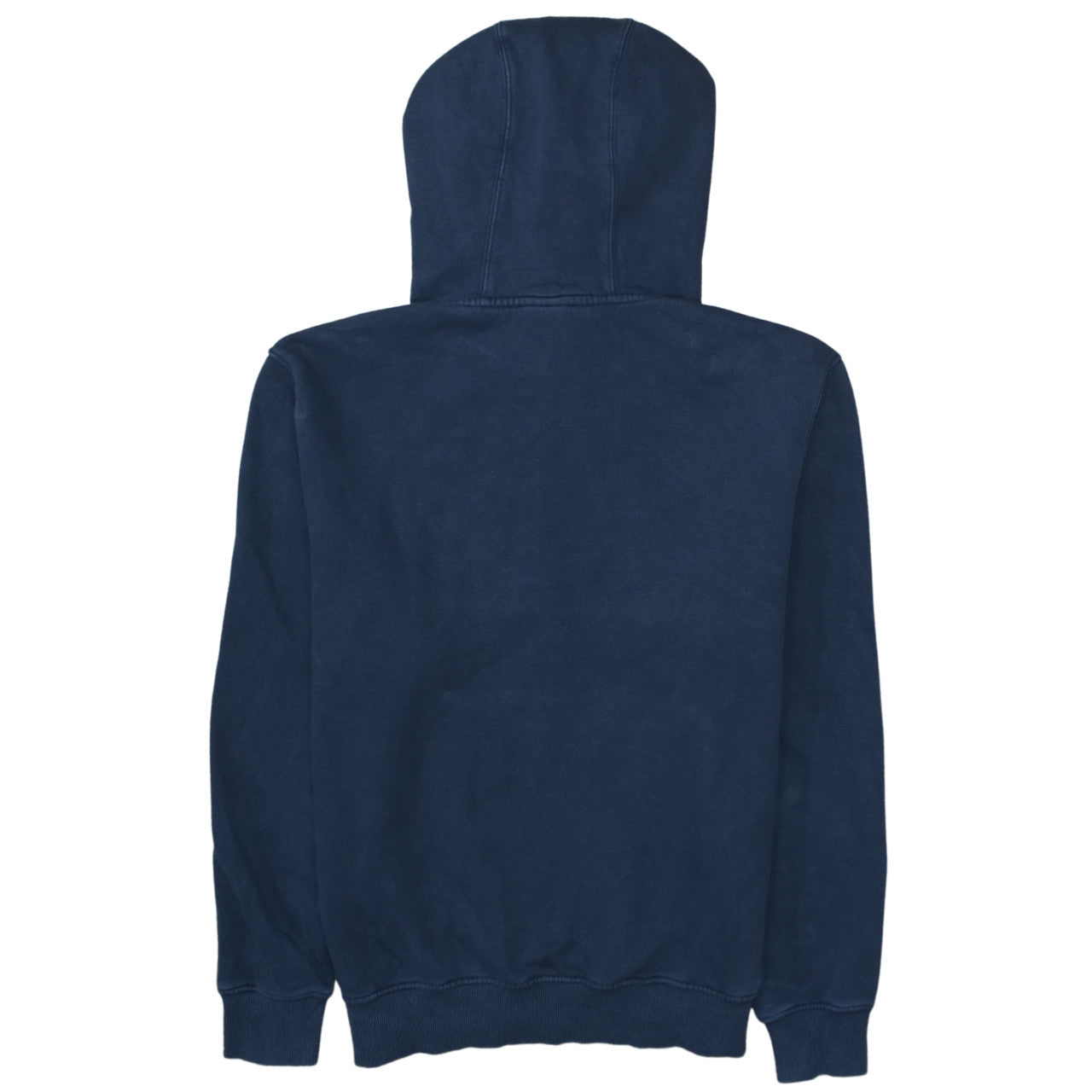 The North Face Men's Blue Pullover Hoodie L Logo Fleece Cotton