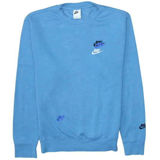 Nike Men's Blue Small Pullover Crew Neck Sweatshirt