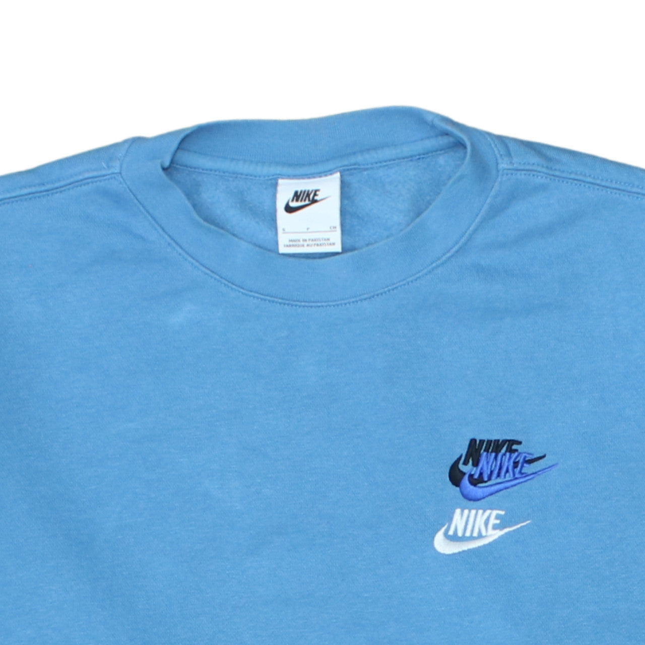 Nike Men's Blue Small Pullover Crew Neck Sweatshirt
