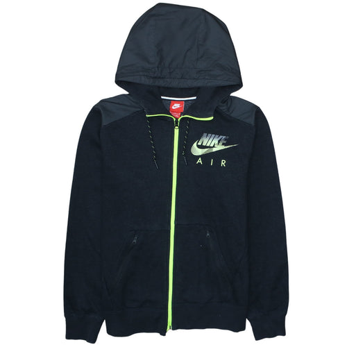 Nike Air Men's Black Full Zip Hoodie Medium Polyester Cotton
