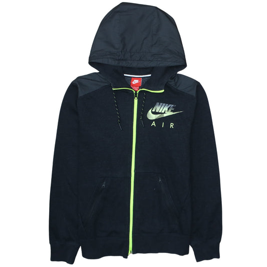 Nike Air Men's Black Full Zip Hoodie Medium Polyester Cotton