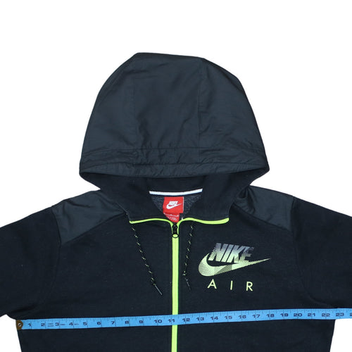 Nike Air Men's Black Full Zip Hoodie Medium Polyester Cotton