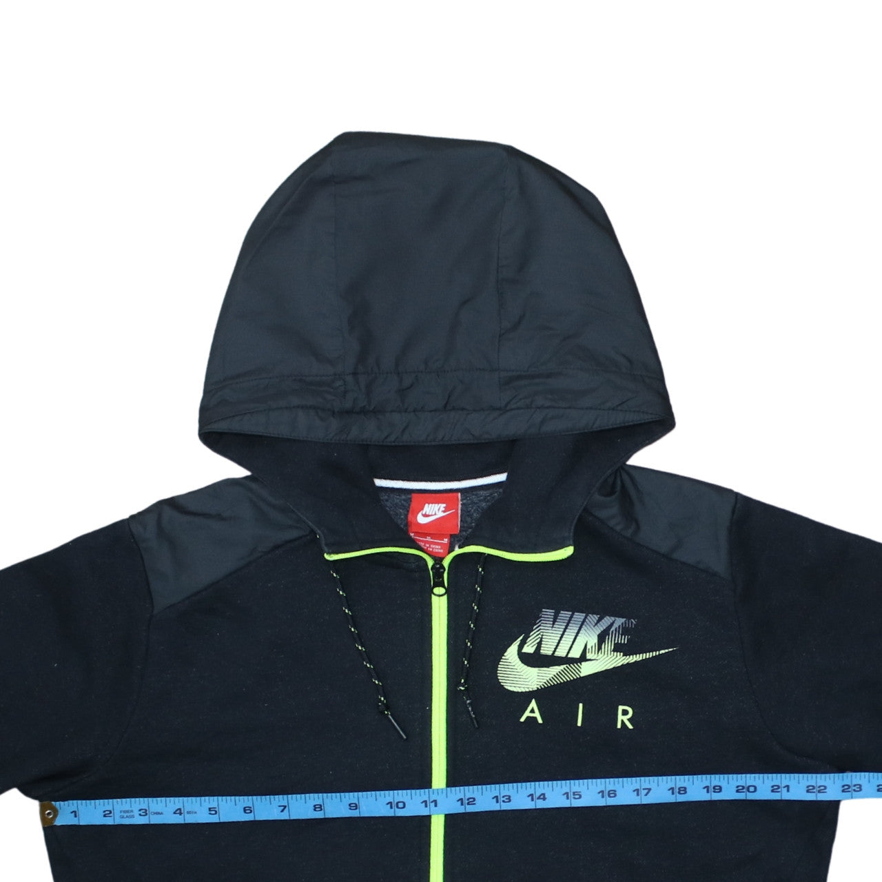 Nike Air Men's Black Full Zip Hoodie Medium Polyester Cotton