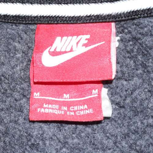 Nike Air Men's Black Full Zip Hoodie Medium Polyester Cotton