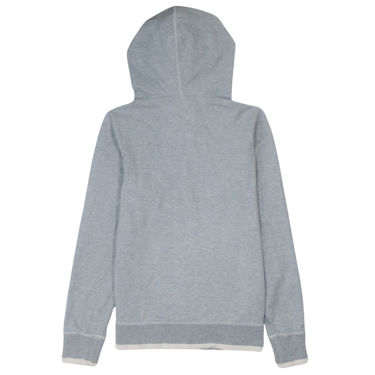 Puma Womens Grey Hoodie Size 14 Snap Button Hooded Sweatshirt