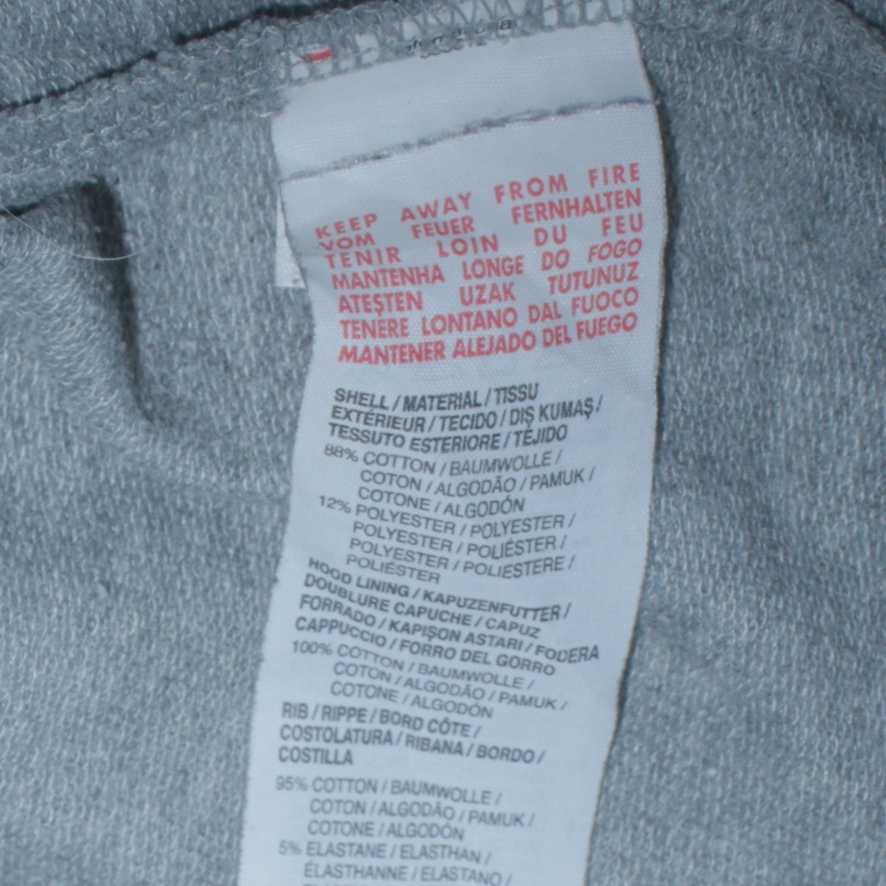 Puma Womens Grey Hoodie Size 14 Snap Button Hooded Sweatshirt
