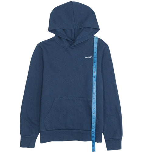 Levi's Boys Blue Pullover Hoodie Size 14 Years Regular Fit Cotton Blend