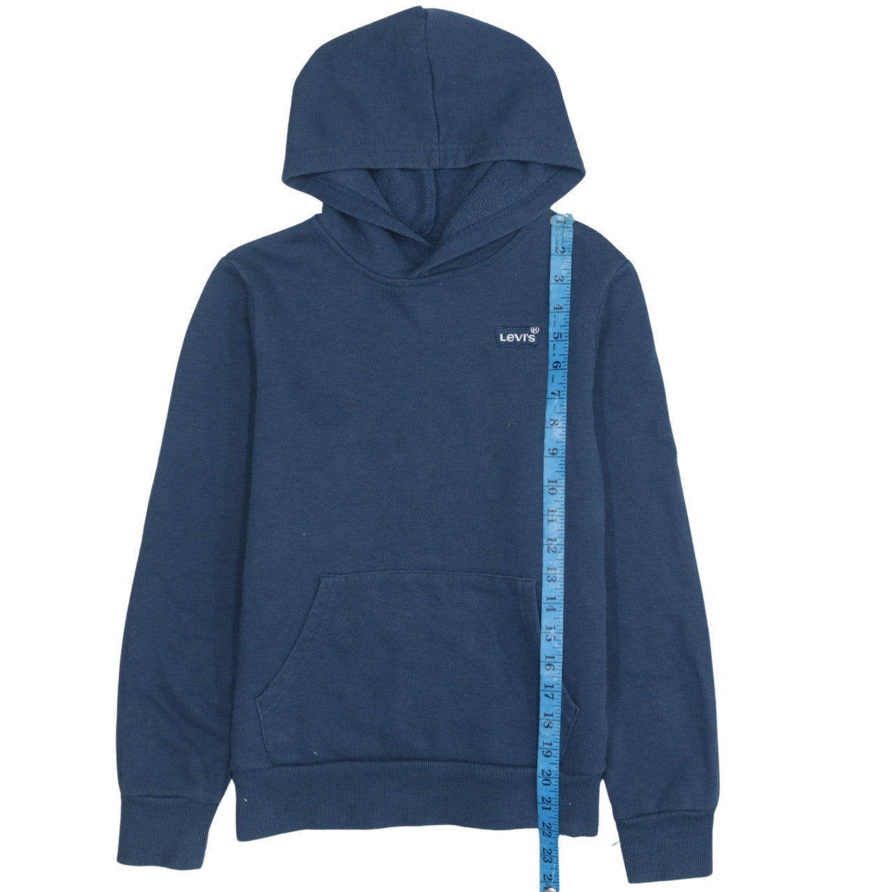 Levi's Boys Blue Pullover Hoodie Size 14 Years Regular Fit Cotton Blend