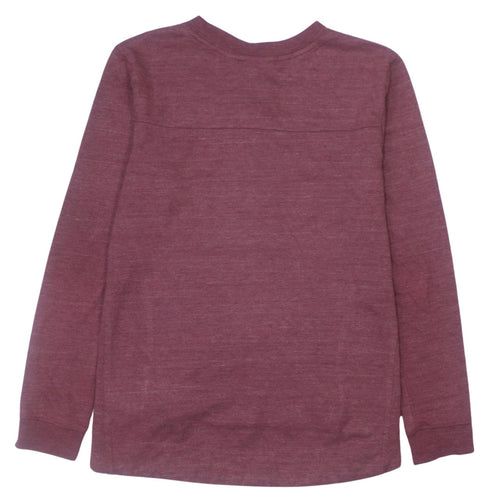 Nike Womens Burgundy Crew Neck Pullover Sweatshirt Size S