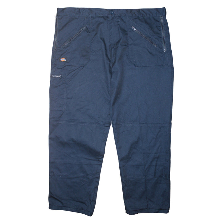 Dickies Men's Blue Cargo Workwear Trousers Size 44 Regular Polyester Cotton