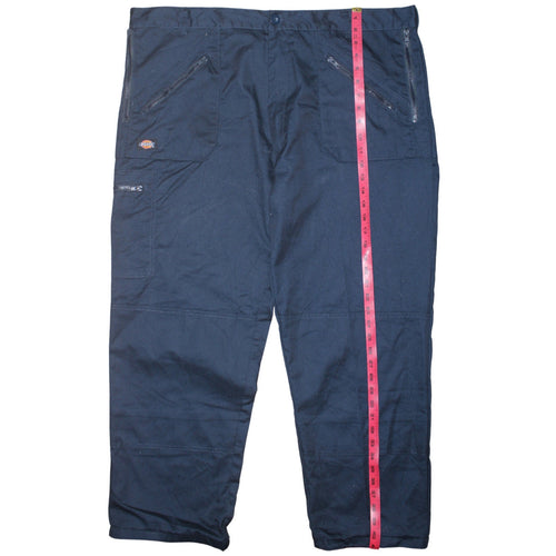 Dickies Men's Blue Cargo Workwear Trousers Size 44 Regular Polyester Cotton