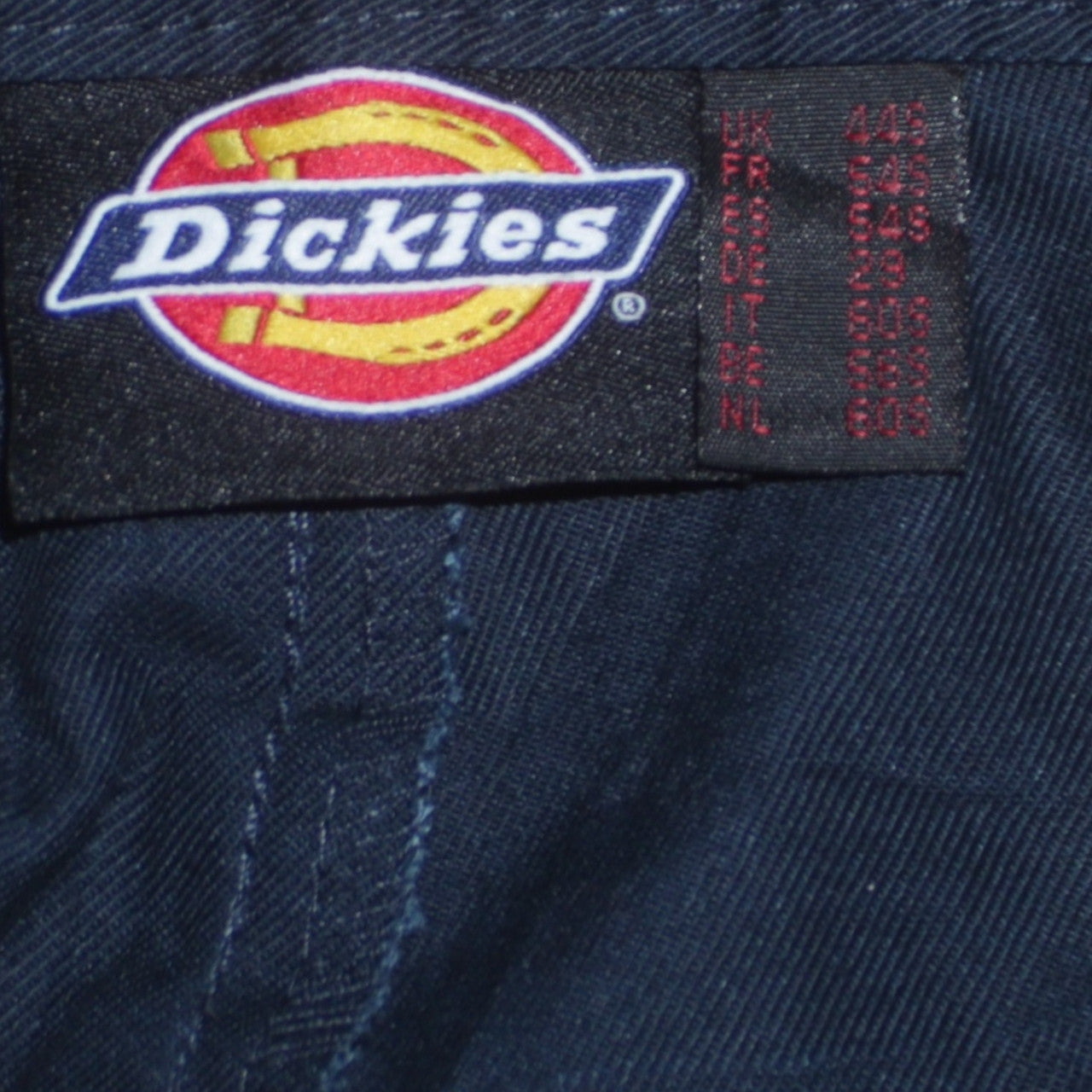 Dickies Men's Blue Cargo Workwear Trousers Size 44 Regular Polyester Cotton