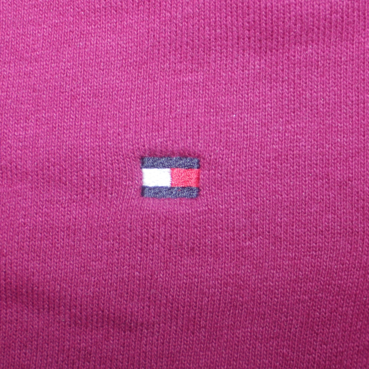 Tommy Hilfiger Womens Burgundy Cotton Sweatshirt M Relaxed Fit