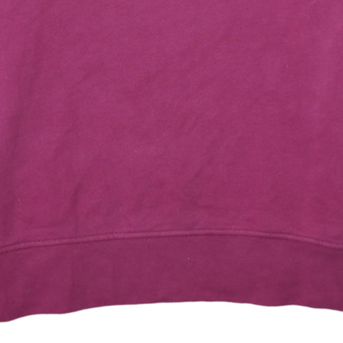 Tommy Hilfiger Womens Burgundy Cotton Sweatshirt M Relaxed Fit