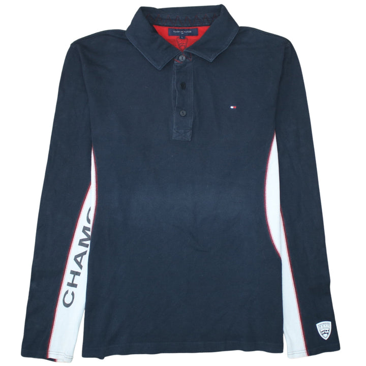 Tommy Hilfiger Men’s Blue Long Sleeve Ski Polo L