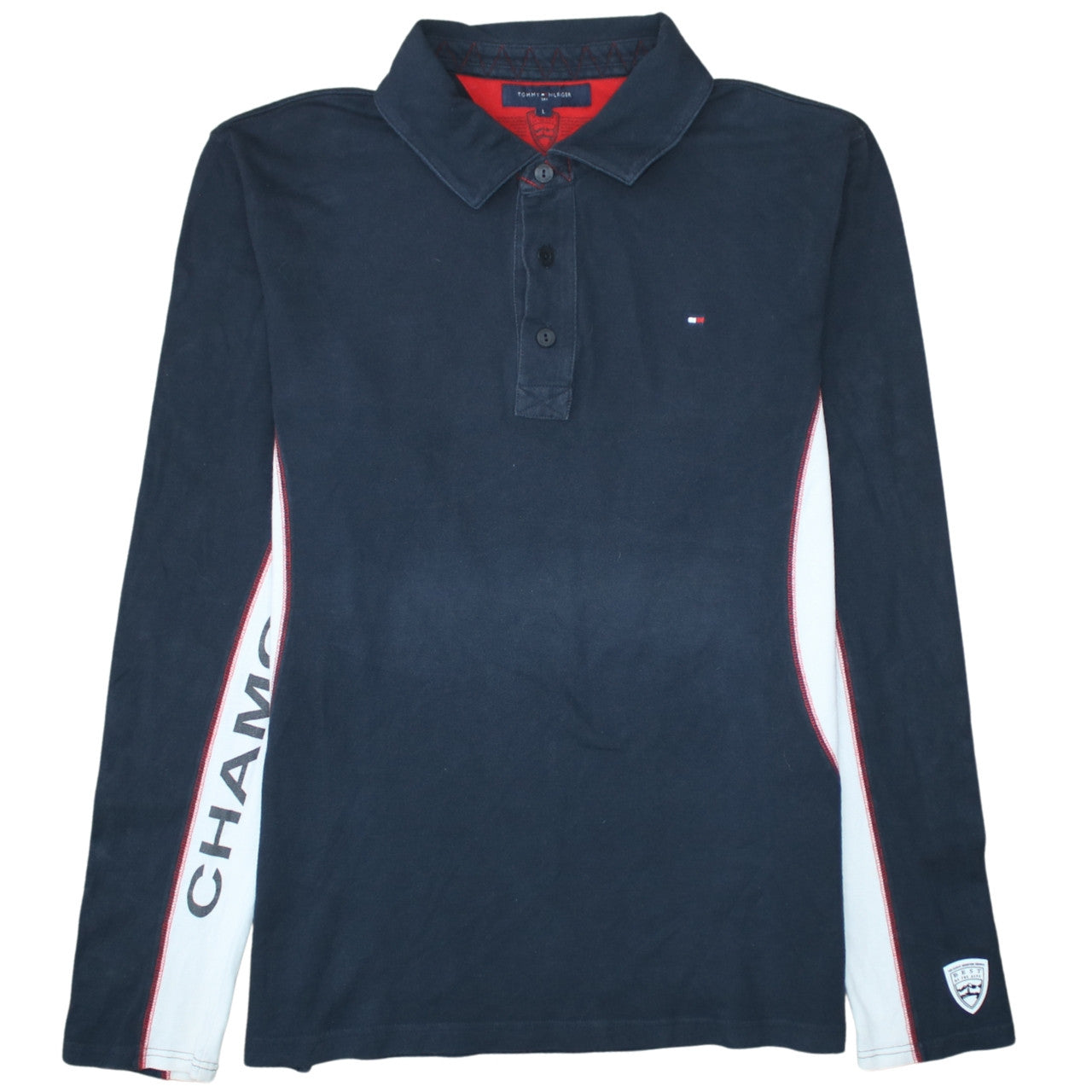 Tommy Hilfiger Men’s Blue Long Sleeve Ski Polo L