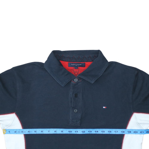 Tommy Hilfiger Men’s Blue Long Sleeve Ski Polo L