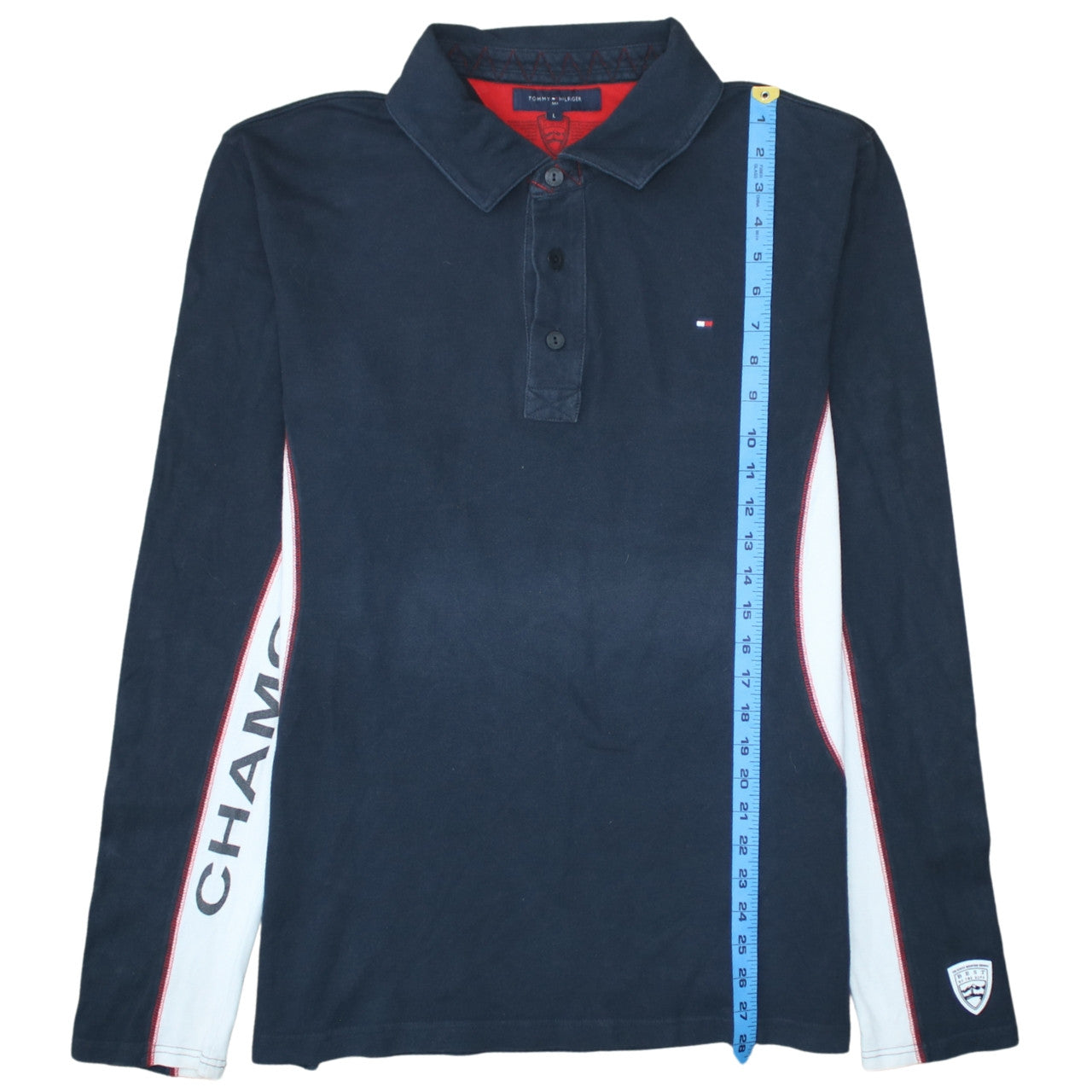 Tommy Hilfiger Men’s Blue Long Sleeve Ski Polo L