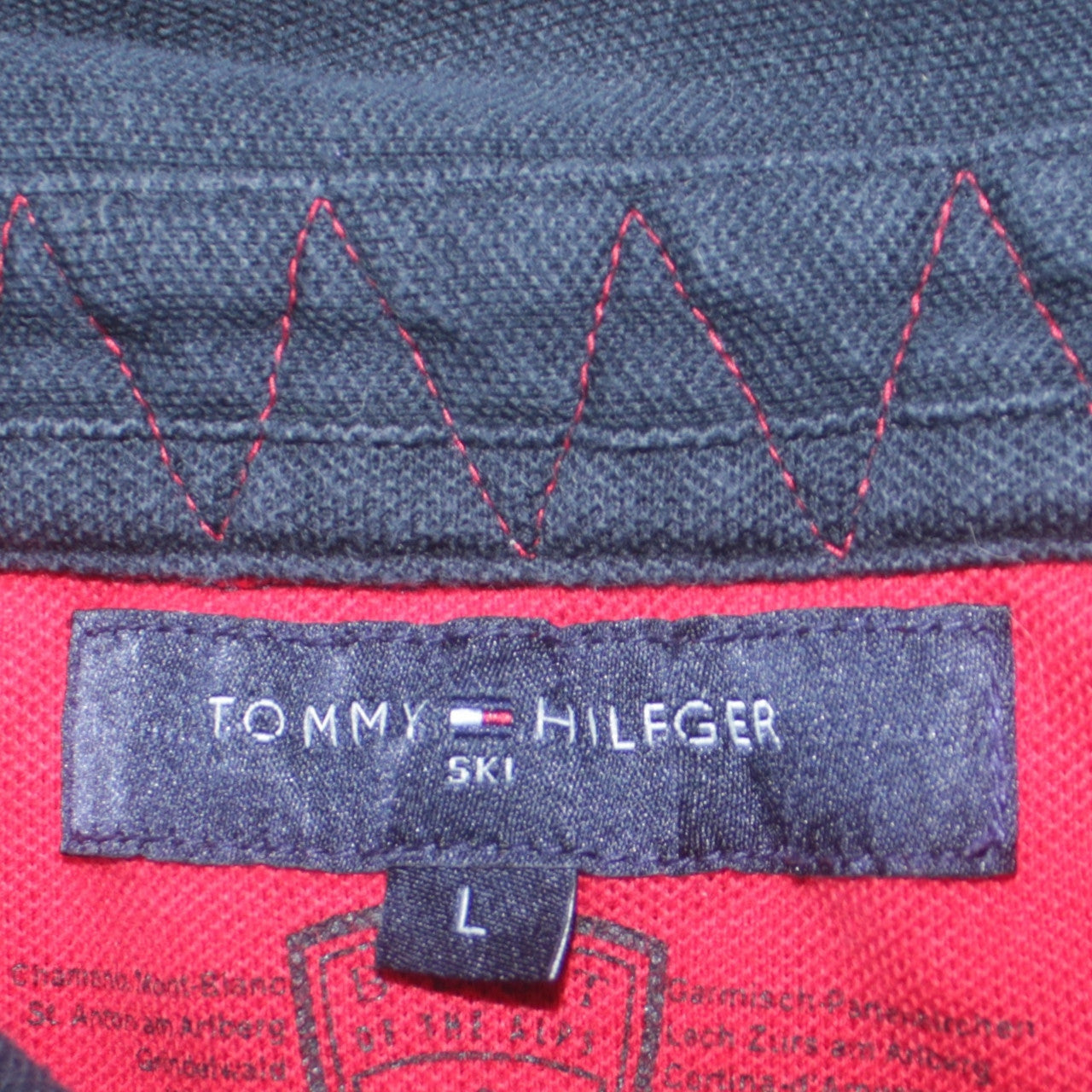 Tommy Hilfiger Men’s Blue Long Sleeve Ski Polo L
