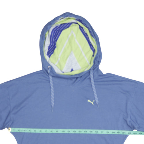 Puma Women Blue Pullover Hoodie UK 14 Leisure Sportswear