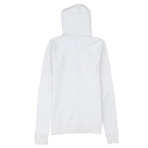 Nike Women's White Full Zip Hoodie Size M Cotton Logo Casual