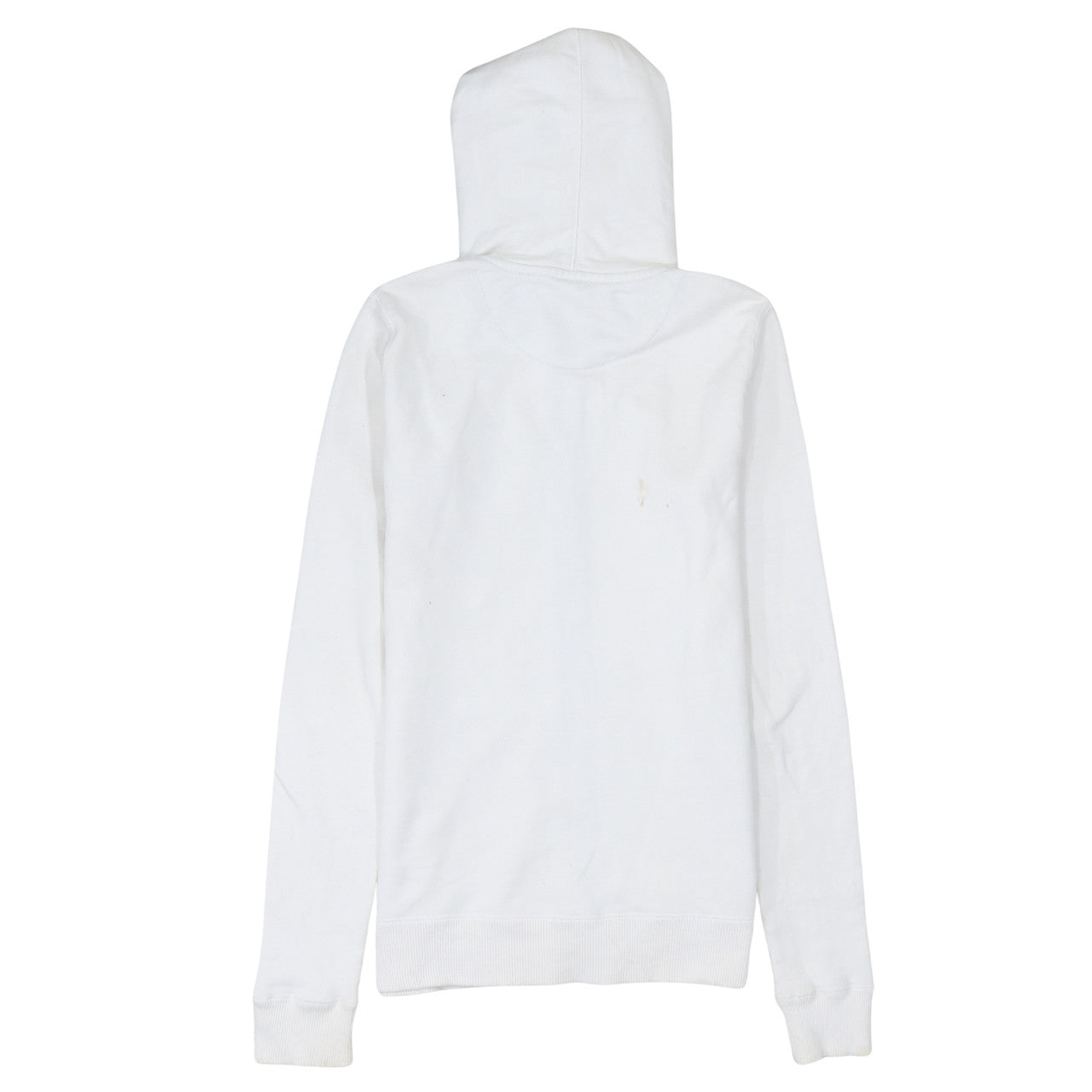 Nike Women's White Full Zip Hoodie Size M Cotton Logo Casual