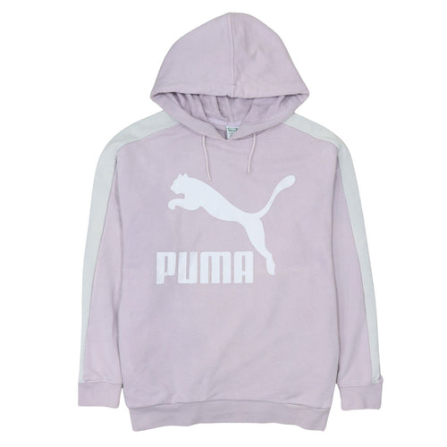 Puma Women’s Pink Hoodie Size 10 Cotton Blend Pullover