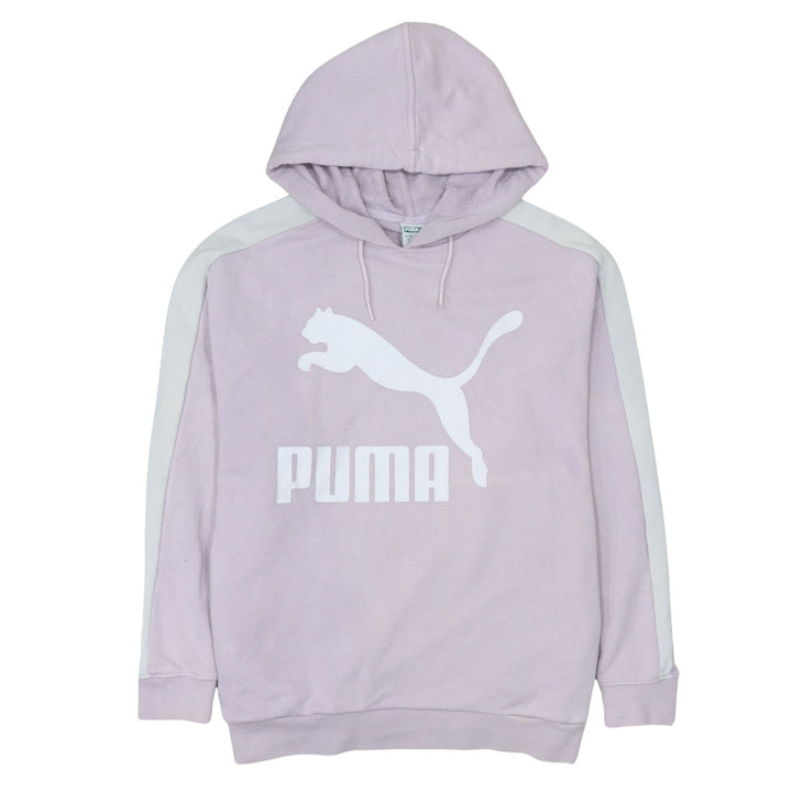 Puma Women’s Pink Hoodie Size 10 Cotton Blend Pullover