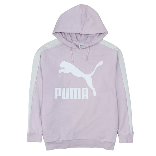 Puma Women’s Pink Hoodie Size 10 Cotton Blend Pullover