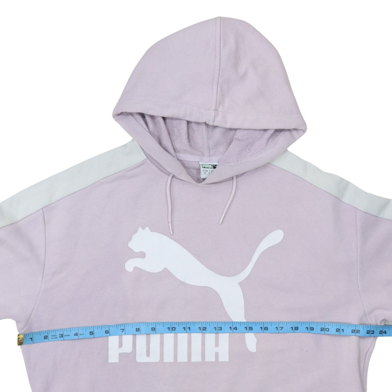 Puma Women’s Pink Hoodie Size 10 Cotton Blend Pullover