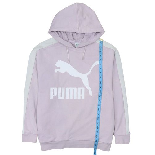 Puma Women’s Pink Hoodie Size 10 Cotton Blend Pullover