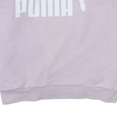 Puma Women’s Pink Hoodie Size 10 Cotton Blend Pullover