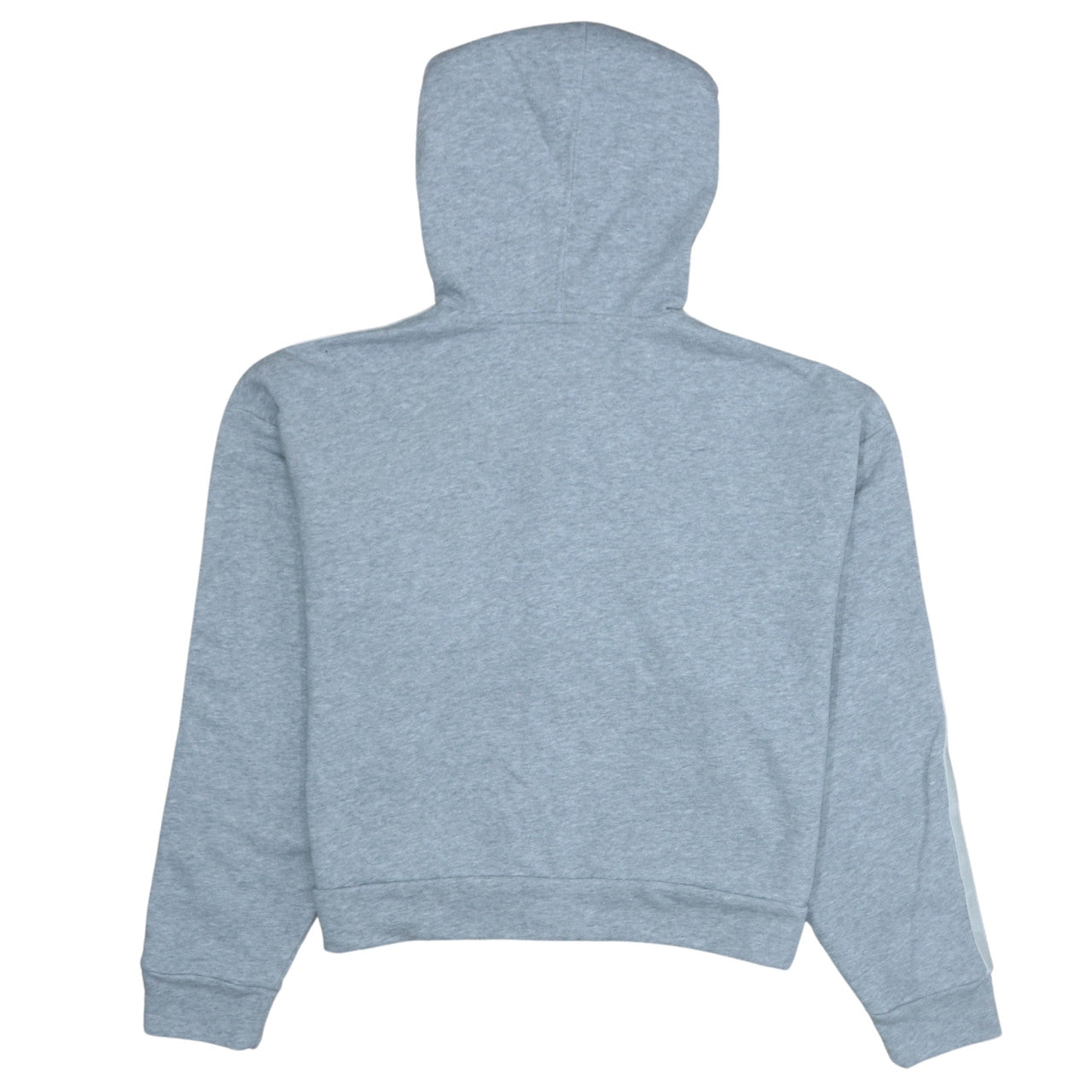 Adidas Womens Grey Full Zip Hoodie Size M with 3-Stripes Design