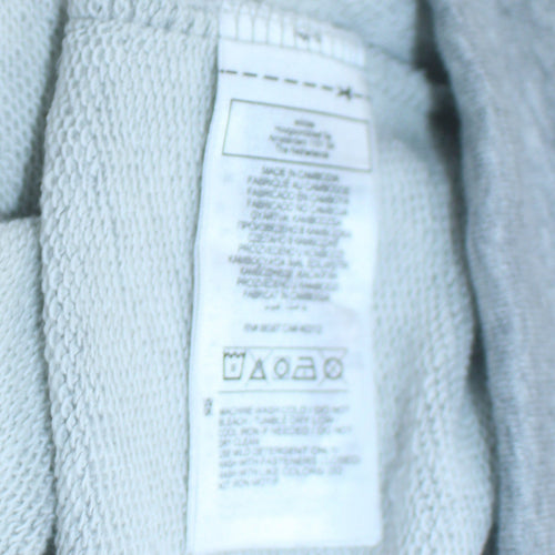 Adidas Womens Grey Full Zip Hoodie Size M with 3-Stripes Design