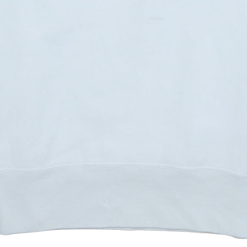 Champion Men's White Medium Crew Neck Pullover Sweatshirt