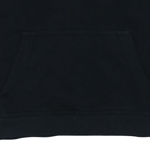 Nike Boys Black Pullover Hoodie XL 158-170cm Cotton Blend Logo Sweatshirt